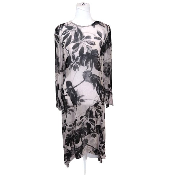 Allsaints Ria Jackie Midi Dress Size 8 - Picture 1 of 8